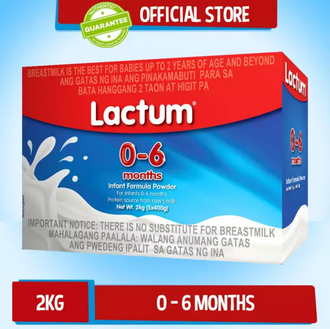 Lactum for 0-6 Months Old 2kg Infant Formula Powder